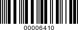 Barcode Image 00006410