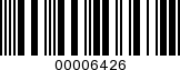 Barcode Image 00006426