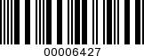 Barcode Image 00006427