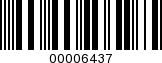 Barcode Image 00006437