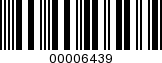 Barcode Image 00006439
