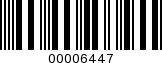 Barcode Image 00006447