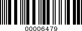 Barcode Image 00006479