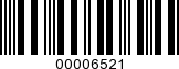 Barcode Image 00006521