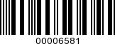 Barcode Image 00006581