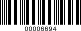 Barcode Image 00006694