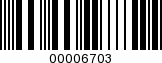 Barcode Image 00006703