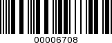Barcode Image 00006708