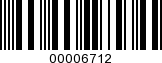 Barcode Image 00006712