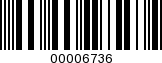 Barcode Image 00006736