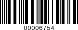 Barcode Image 00006754