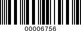 Barcode Image 00006756