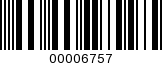 Barcode Image 00006757