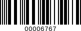Barcode Image 00006767