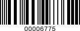 Barcode Image 00006775