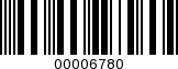 Barcode Image 00006780