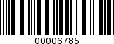Barcode Image 00006785