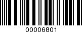 Barcode Image 00006801