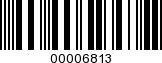 Barcode Image 00006813