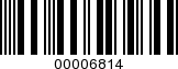 Barcode Image 00006814