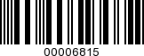 Barcode Image 00006815