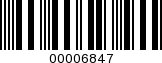 Barcode Image 00006847