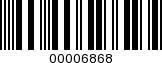 Barcode Image 00006868