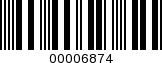 Barcode Image 00006874