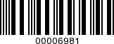 Barcode Image 00006981