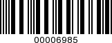 Barcode Image 00006985
