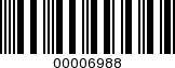 Barcode Image 00006988