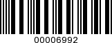 Barcode Image 00006992