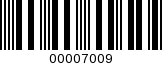 Barcode Image 00007009