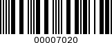 Barcode Image 00007020