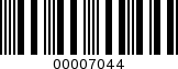 Barcode Image 00007044