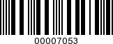 Barcode Image 00007053