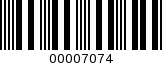 Barcode Image 00007074