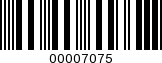 Barcode Image 00007075