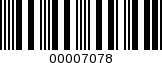 Barcode Image 00007078