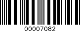 Barcode Image 00007082