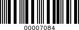 Barcode Image 00007084