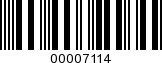 Barcode Image 00007114