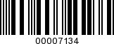 Barcode Image 00007134