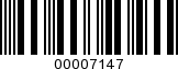 Barcode Image 00007147