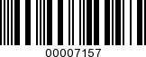 Barcode Image 00007157