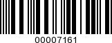 Barcode Image 00007161