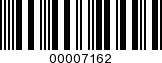 Barcode Image 00007162