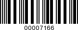 Barcode Image 00007166