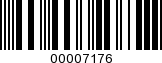 Barcode Image 00007176