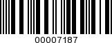 Barcode Image 00007187